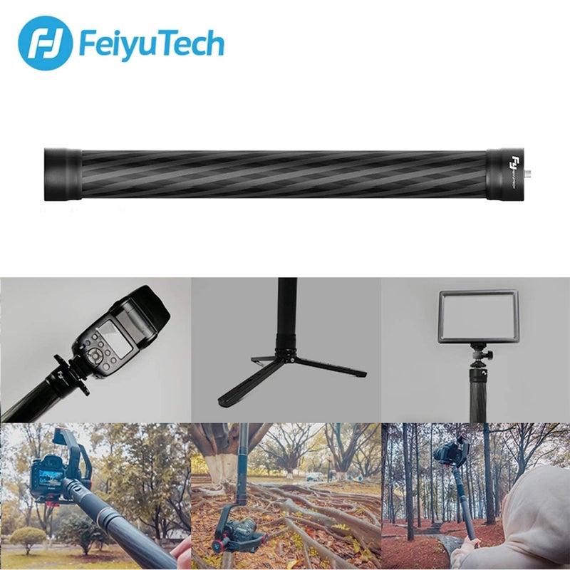 FeiyuTech Carbon Fiber Extension Bar 11 inches, Lightweight with 1/4" Hole/Screw for Smartphone/Camera Handhold Gimbal Stabilizer, Action Camera and Tripod. - Image 4